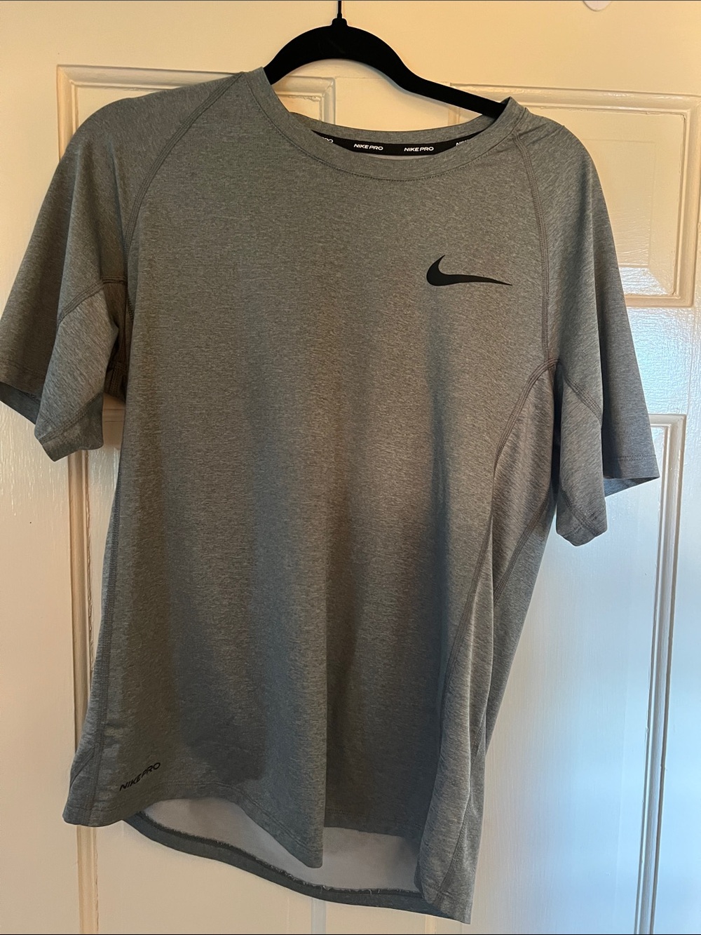 Nike Pro Dri Fit gray short sleeve